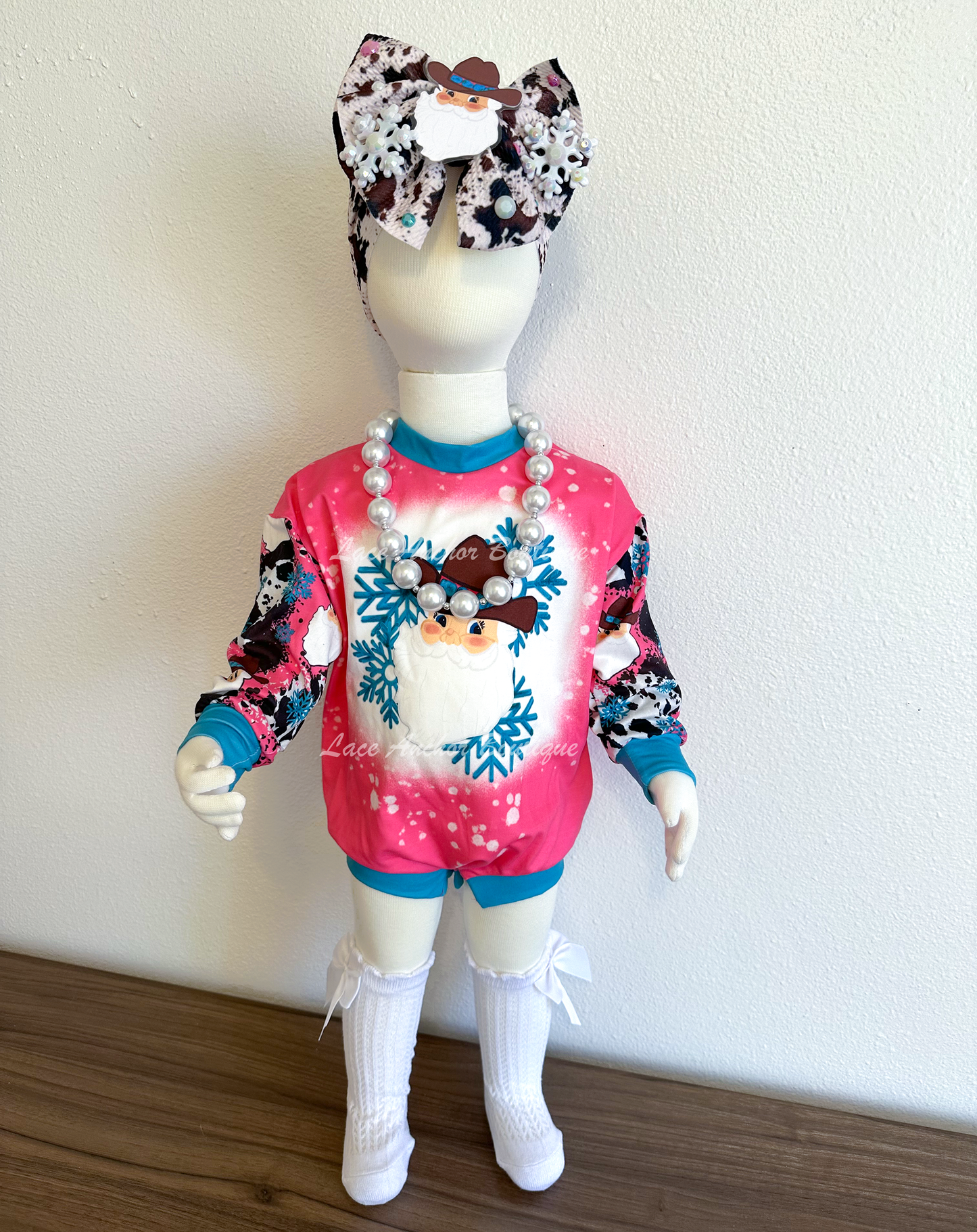 Cow Print Santa Wraps