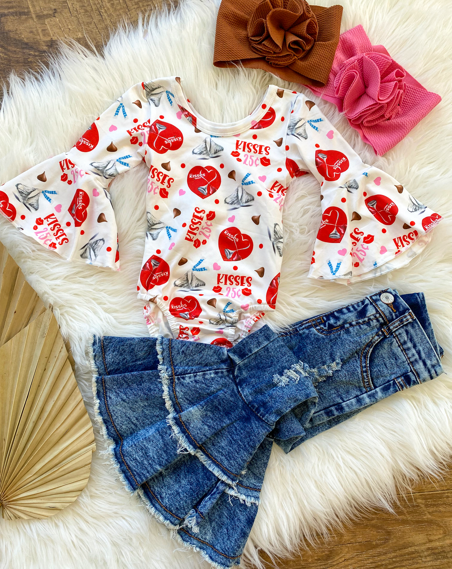 Estelle Sweet Kisses Bell Sleeve Leotard