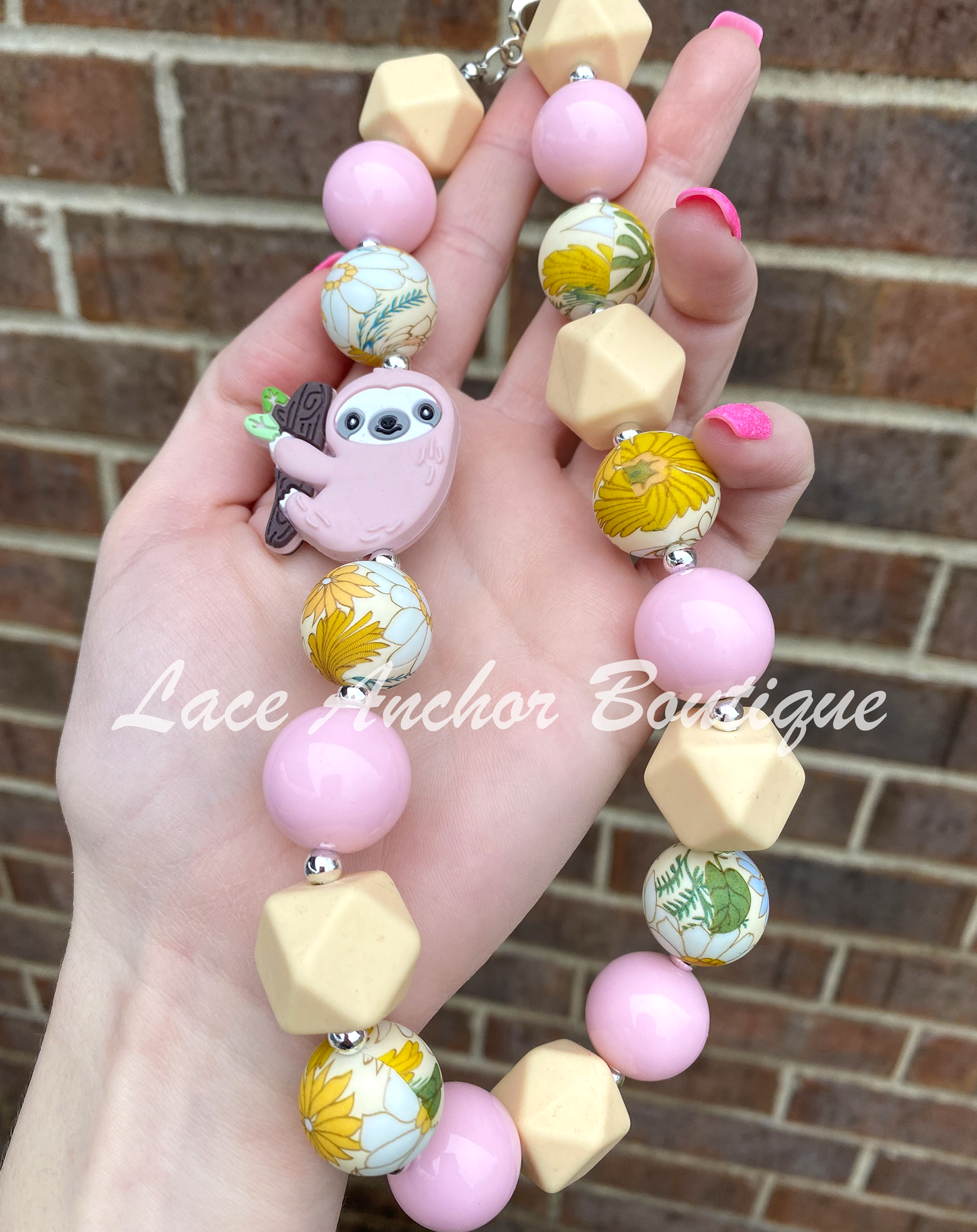 Sloth Bubble Necklace