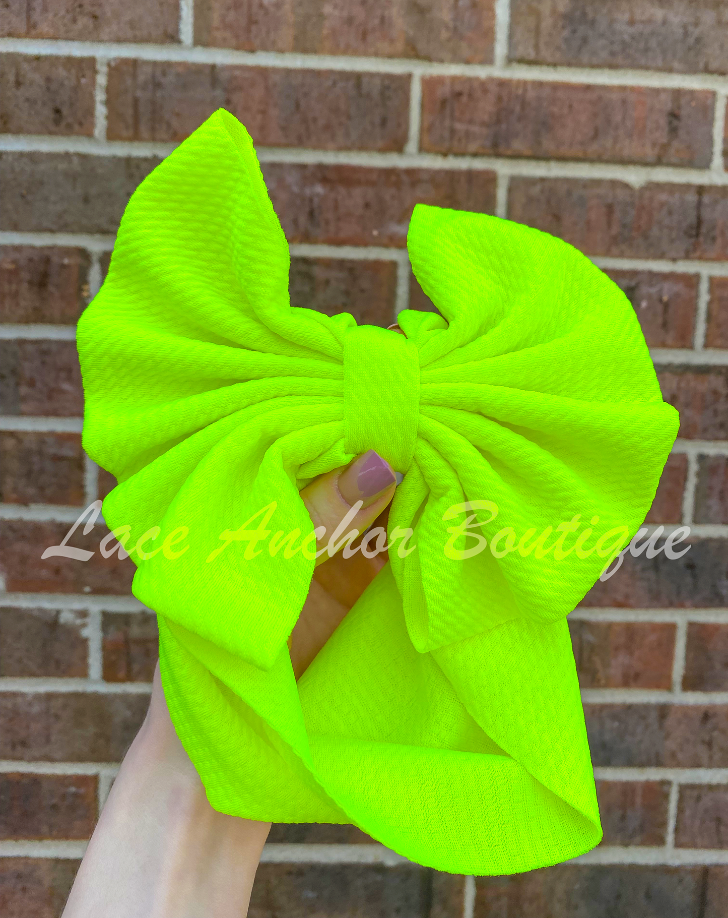 Neon Green Bow Wrap