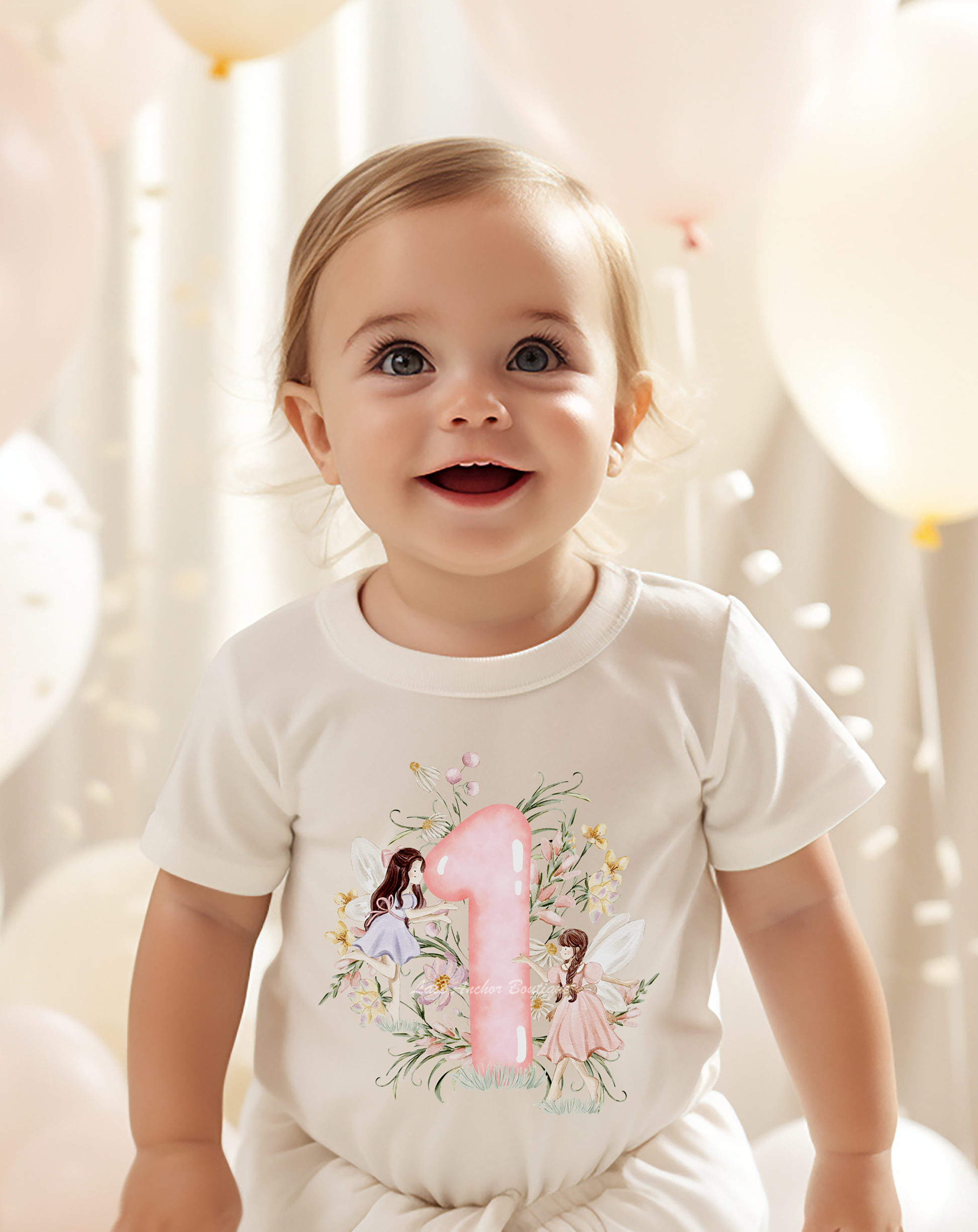 fairy first baby toddler birthday party tee shirt. Pixie infant top.