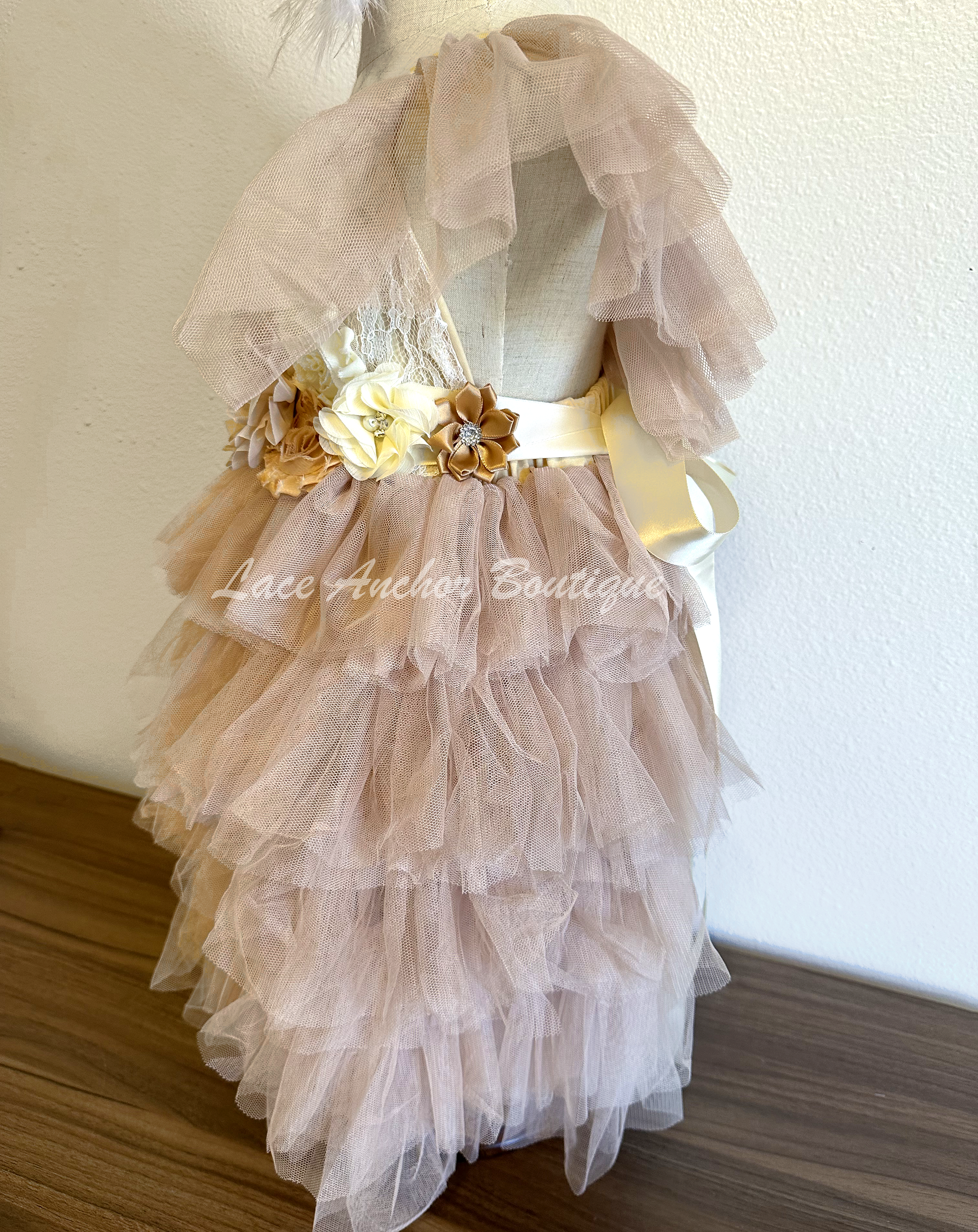 Taupe Flower Girl Dresses