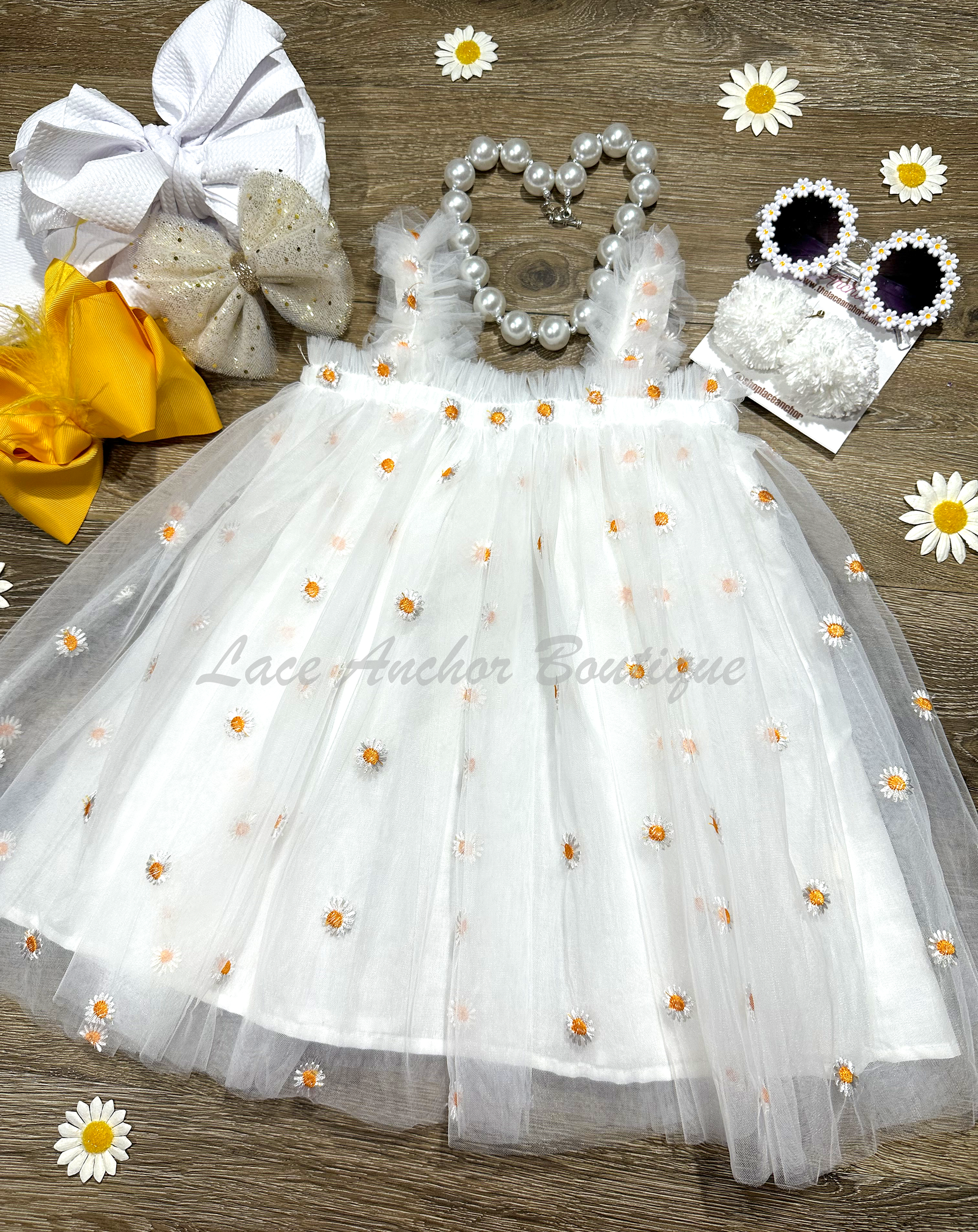 Sylvie White Daisy Dress The Lace Anchor Sylvie White Daisy Dress The Lace Anchor