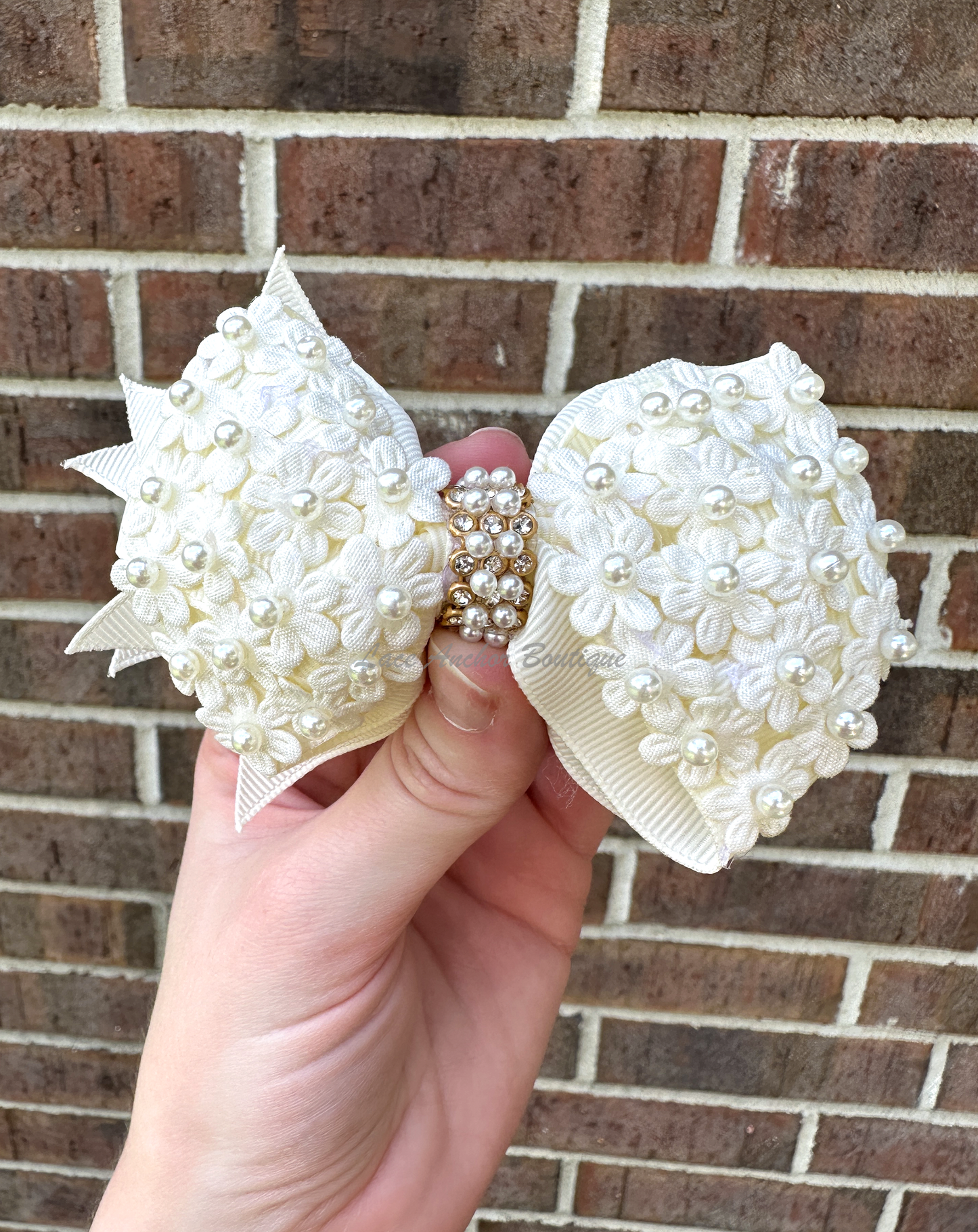 Ivory Lace Ribbon Bows