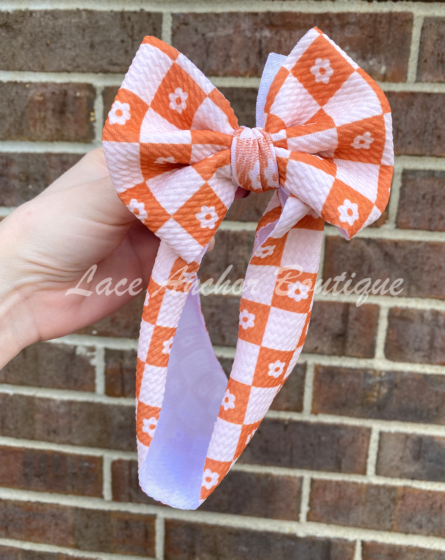 Check Print Bow Wraps