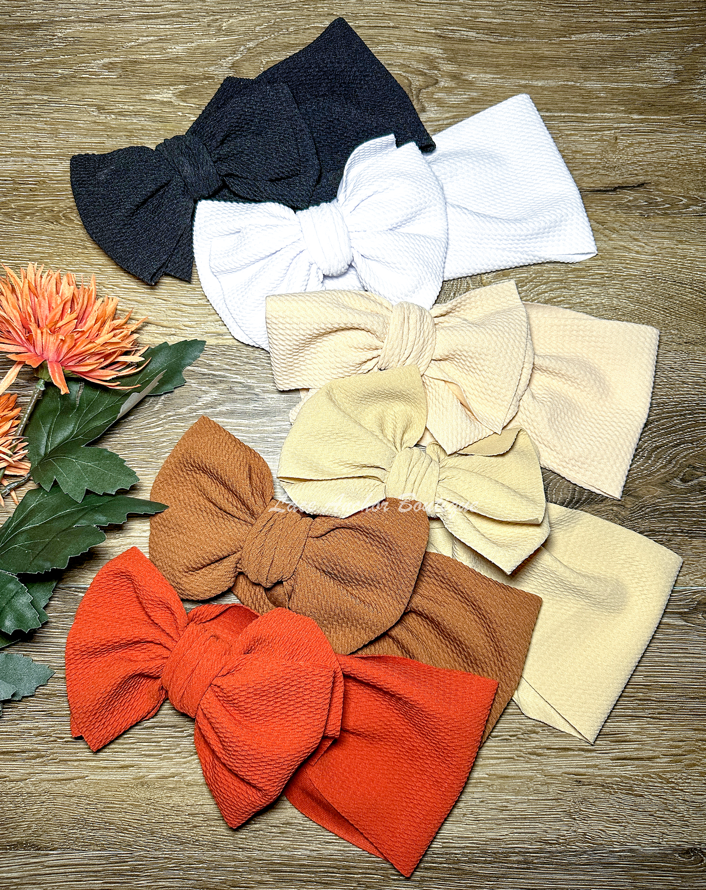 Neutral Color Bow Wraps