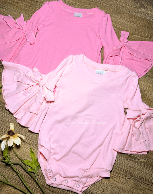 Violet Pink Bodysuit Tops