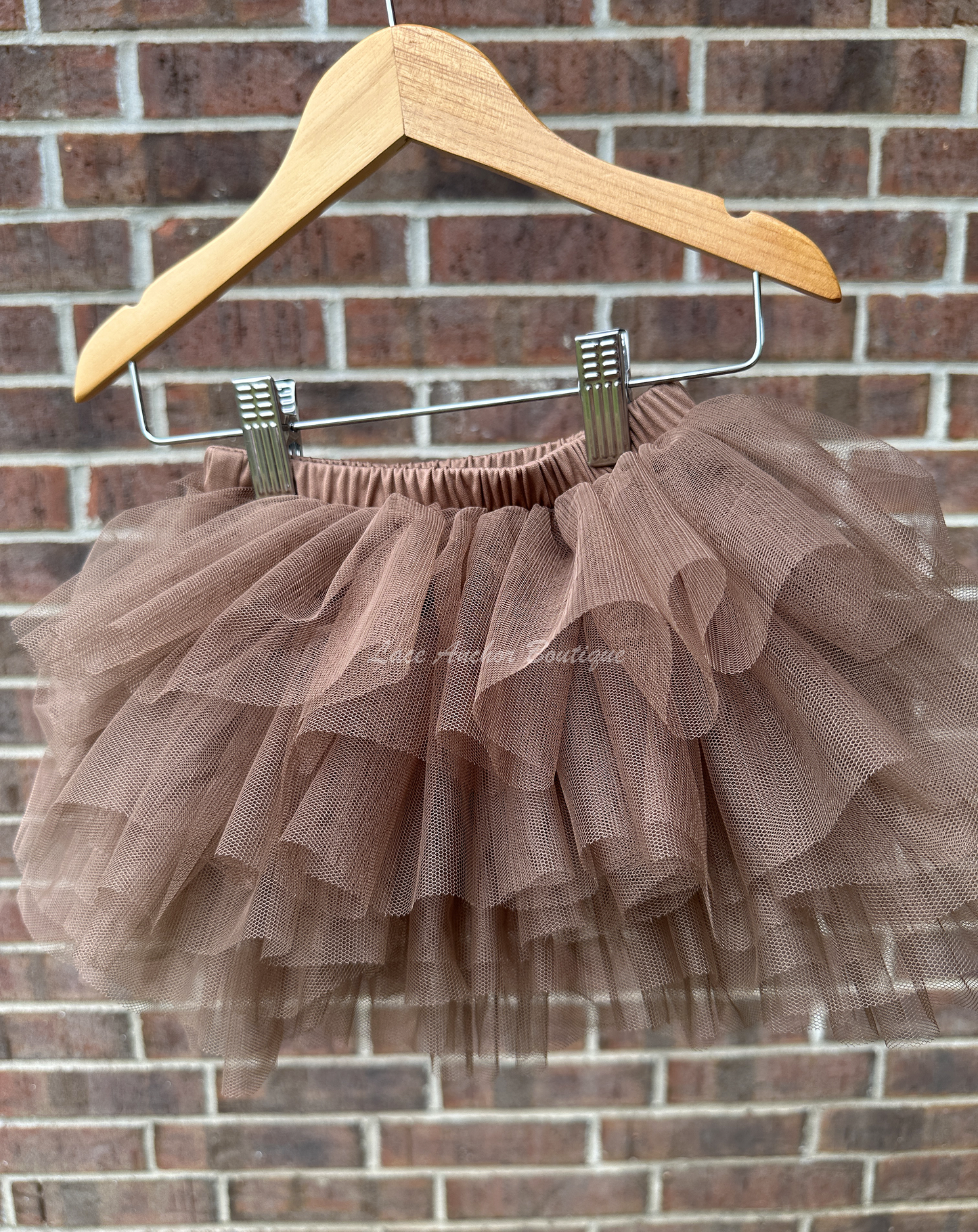 brown tutu skirts made of tulle for girls