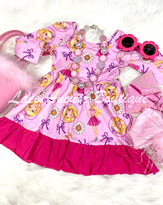 Princess Barbie Pink Dress