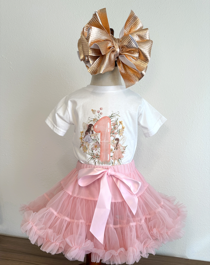 fairy first baby toddler birthday party tee shirt. Pixie infant top.