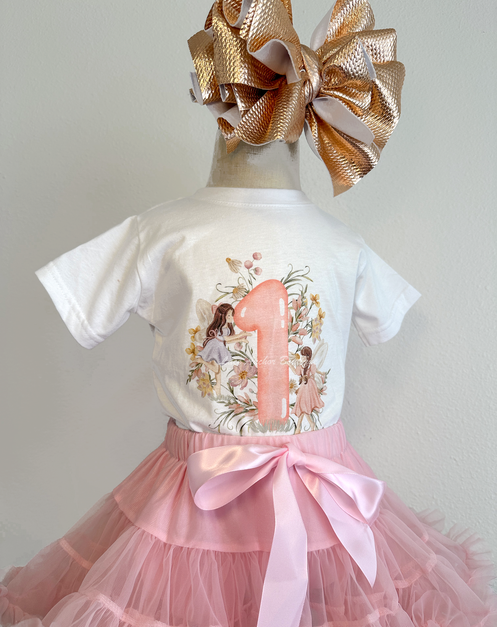 fairy first baby toddler birthday party tee shirt. Pixie infant top.