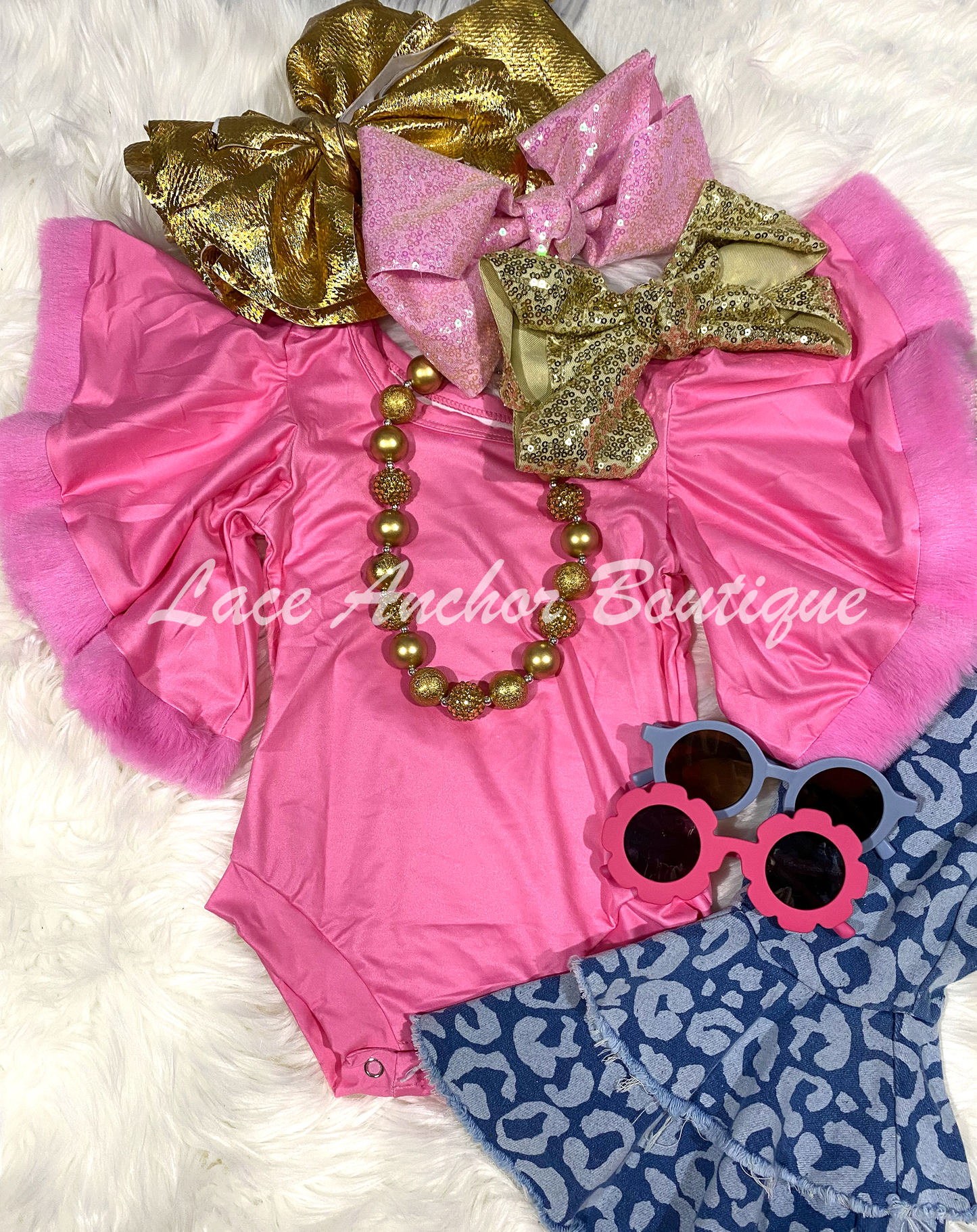 Natalie Bubble Gum Pink Bodysuit