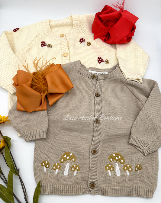 Harlow Mushroom Sweater Cardigans