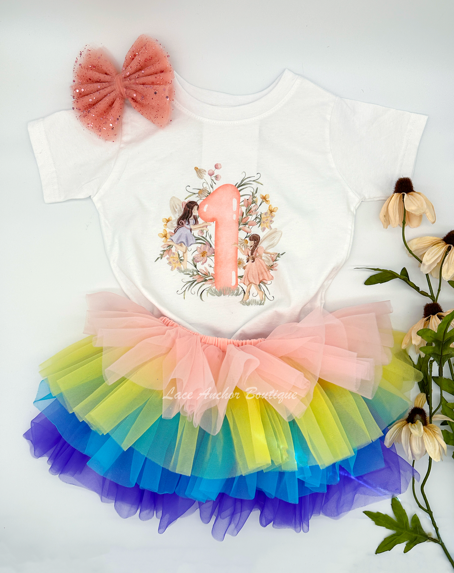 fairy first baby toddler birthday party tee shirt. Pixie infant top.