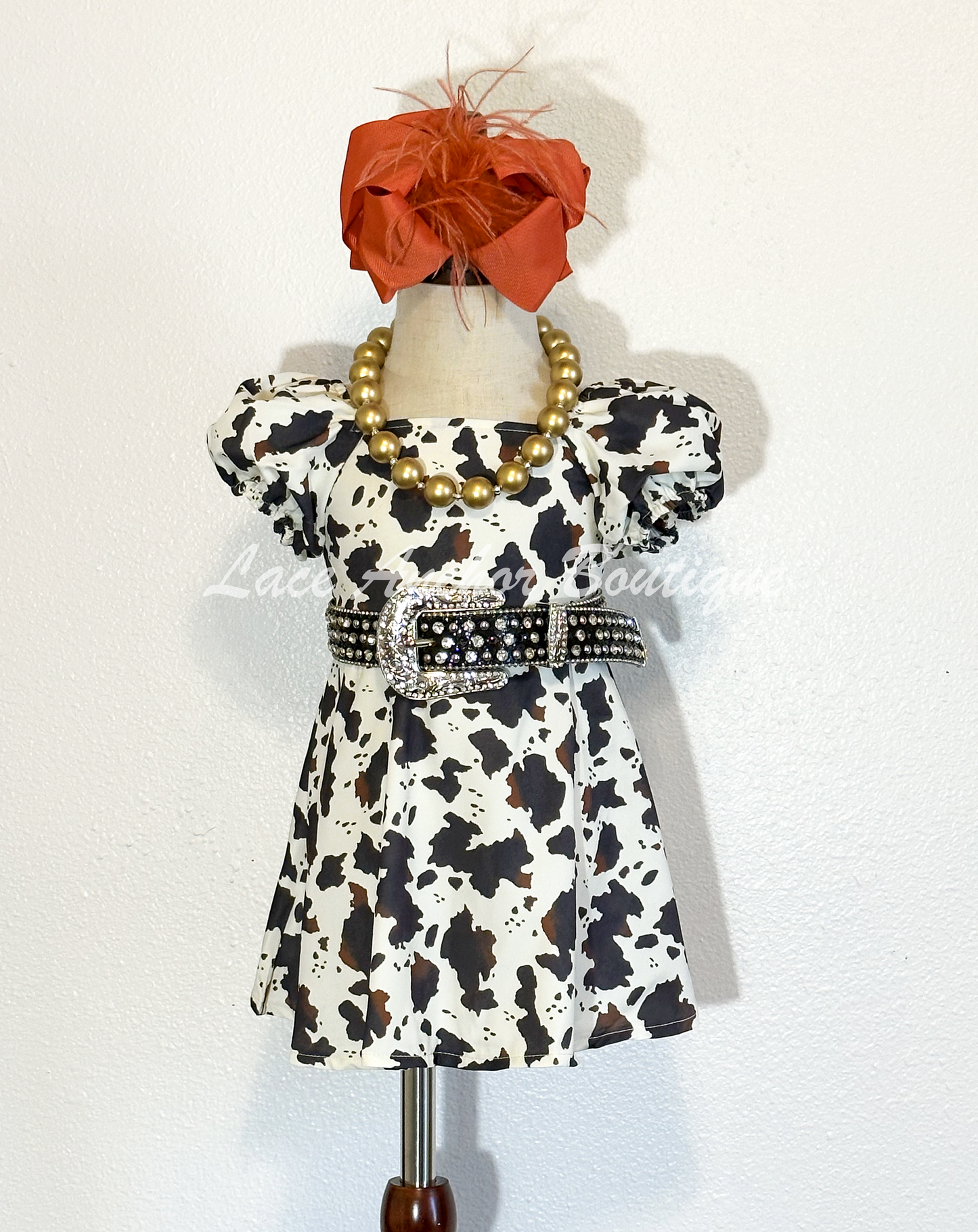 Madisyn Brown Cow Print Dress