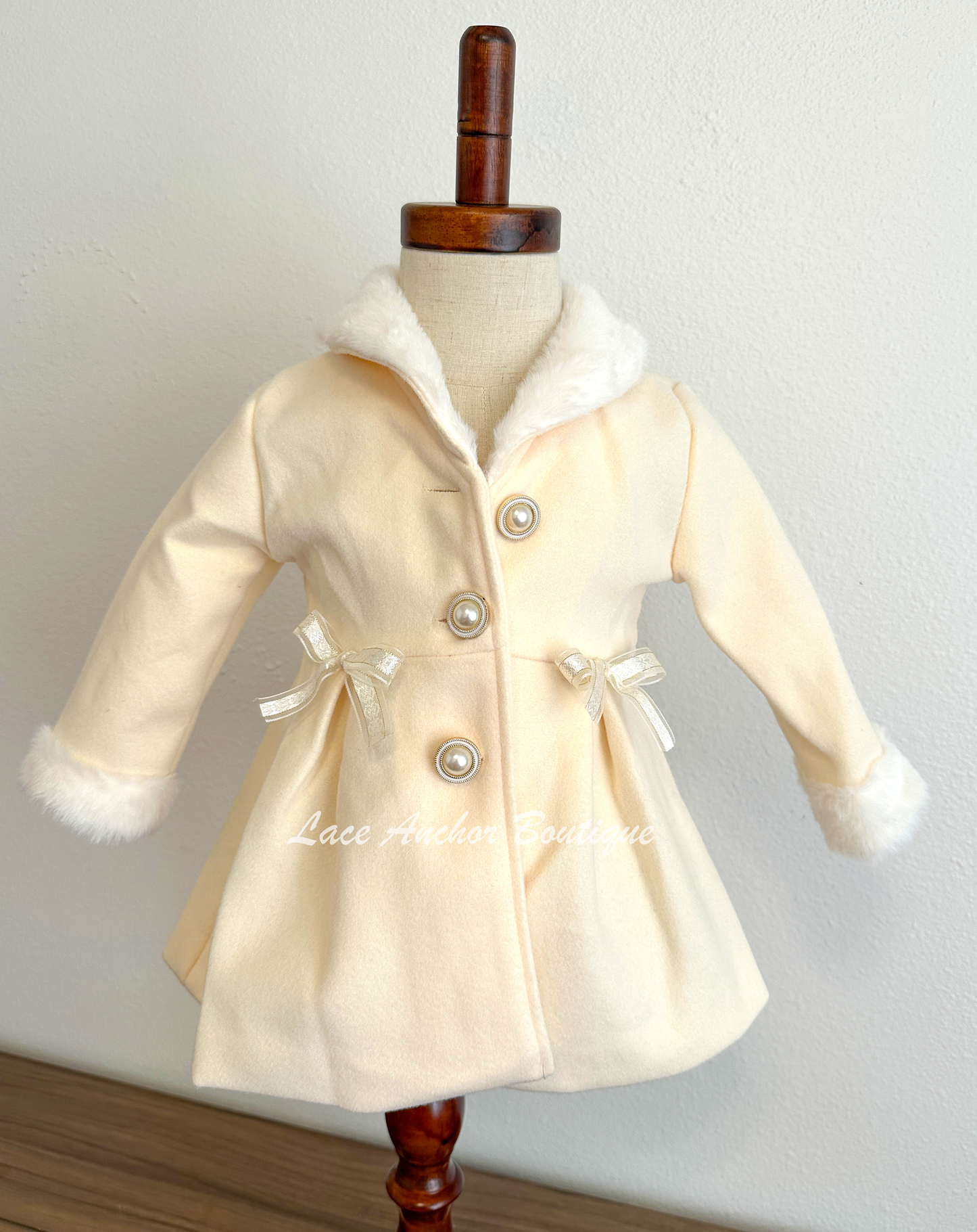 Romie Cream Long Coat