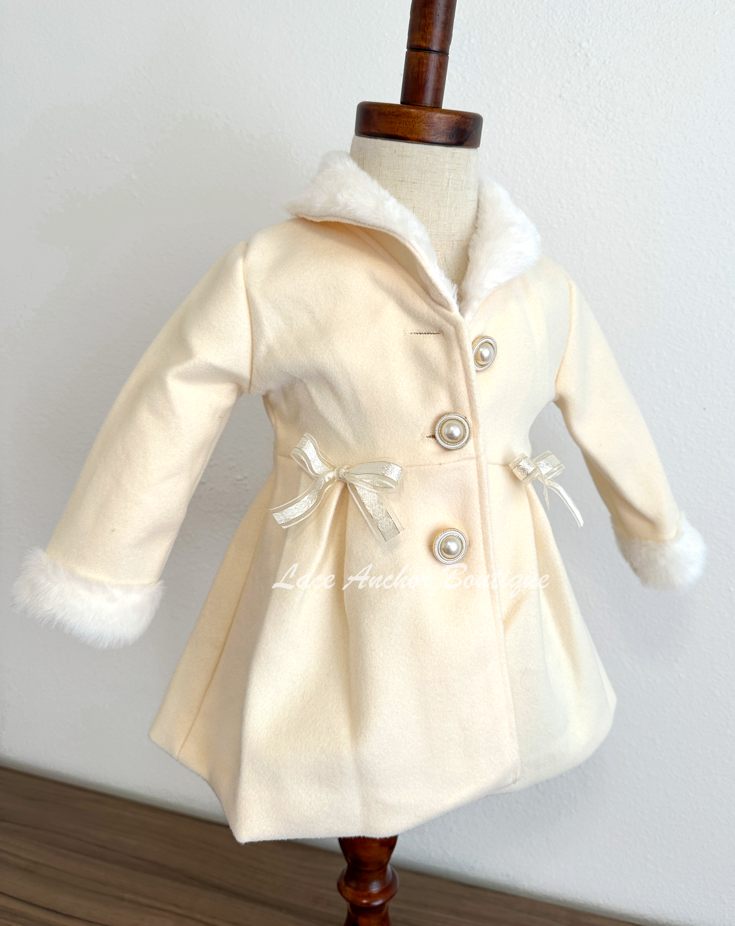 Romie Cream Long Coat