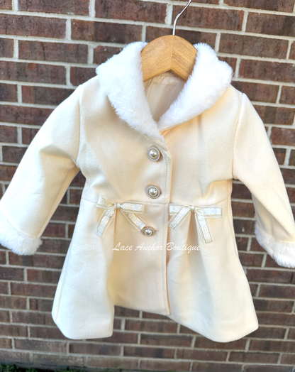 Romie Cream Long Coat