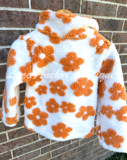 Chanlee Floral Sherpa Pullover