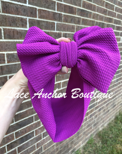 Solid Bow Wraps - Purples