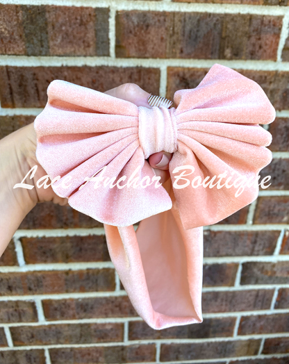 Velvet Bow Wraps - Pinks