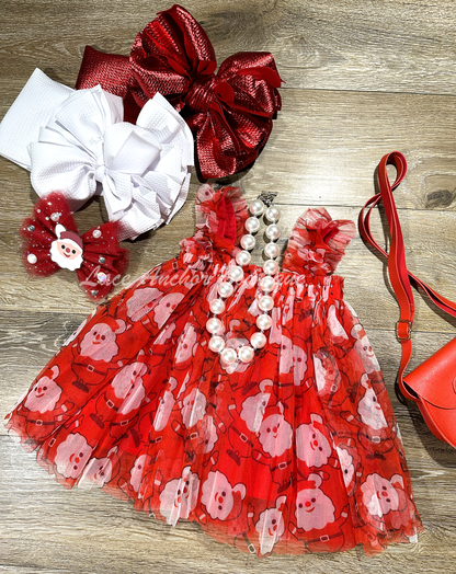 Cindy Lou Santa Red Tulle Dress