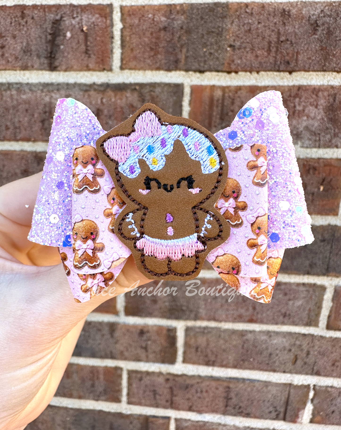 Gingerbread Girl Bows