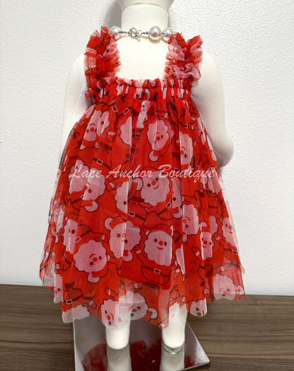 Cindy Lou Santa Red Tulle Dress