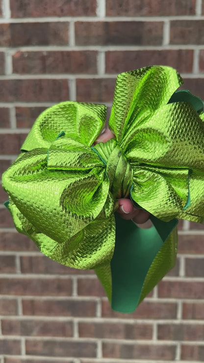 Mega Metallic Green Bow Wraps