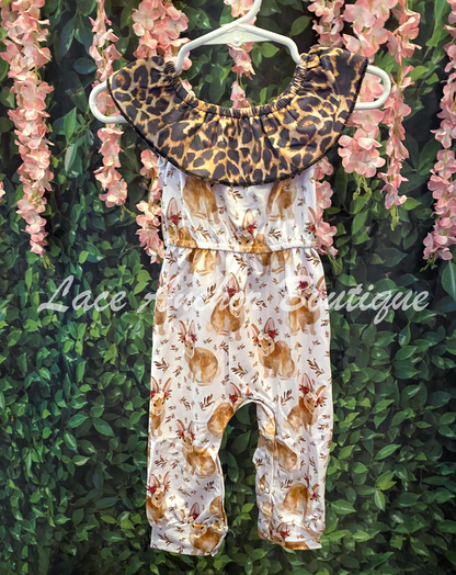 Reese Leopard Bunnies Dress & Romper