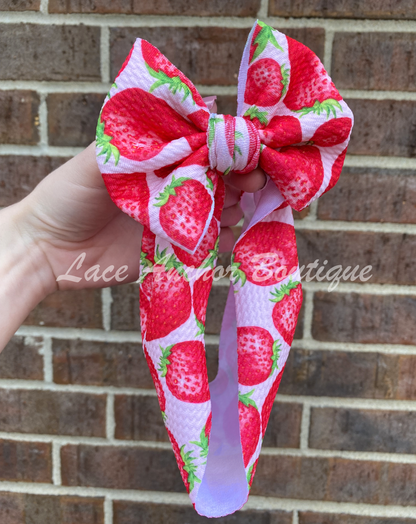 Fruit Print Bow Wraps