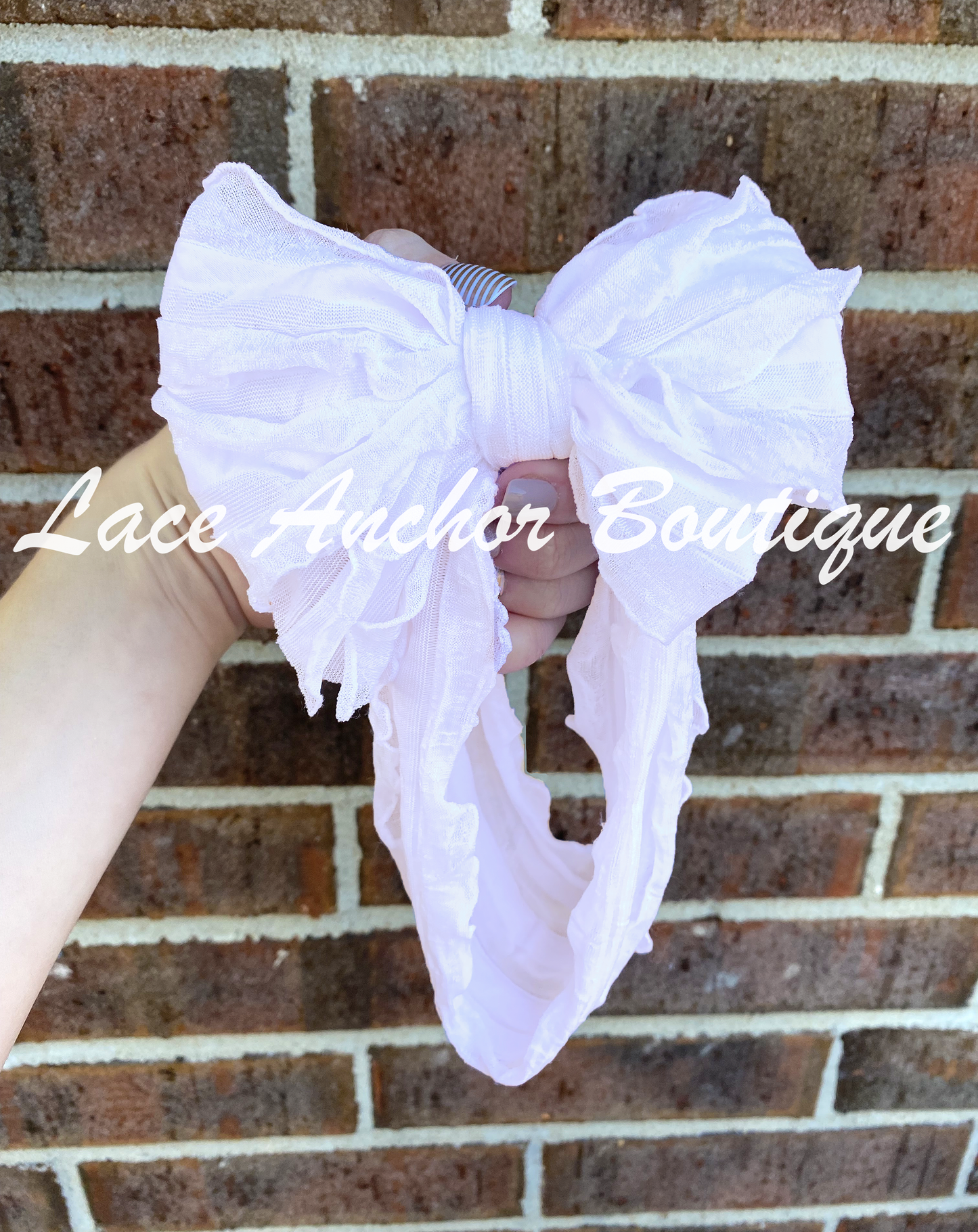 baby toddler white color ruffle frilly headwrap bow - headwrap hair band bow