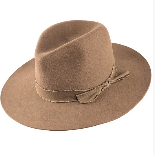 women's mocha felt hat